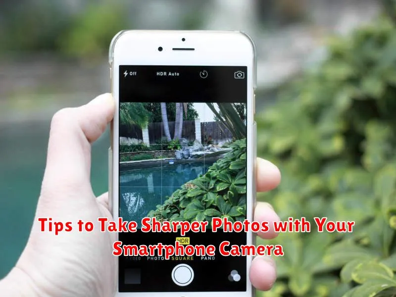 Tips to Take Sharper Photos with Your Smartphone Camera
