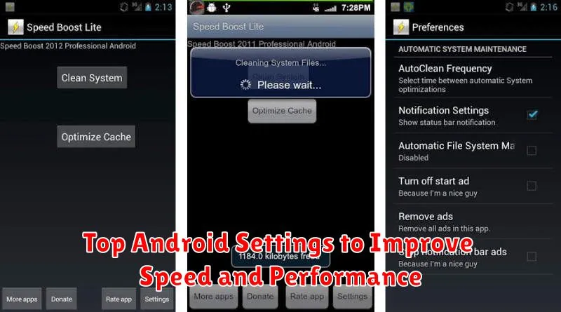 Top Android Settings to Improve Speed and Performance